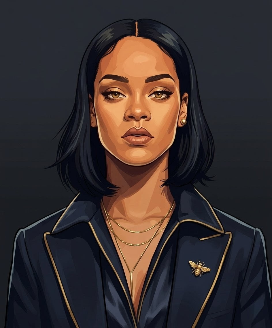 Rihanna client artwork for HMG Studios