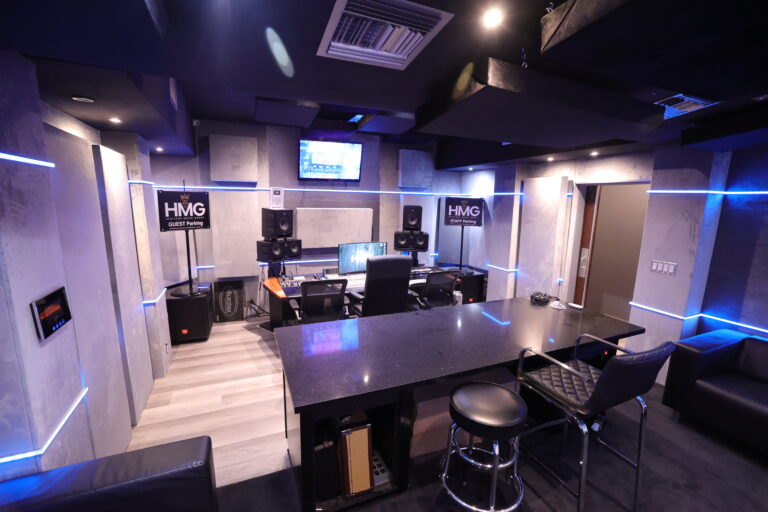 Full Site Production room at HMG Studios